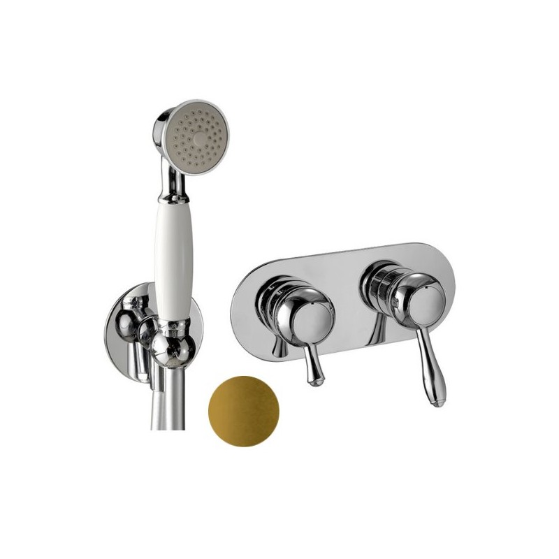 GRIFERÍA DE EMPOTRAR MONOMANDO DE DUCHA NORAY LATÓN BRILLO