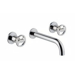 BIMANDO DE LAVABO MURAL ROTARY CROMO BRILLO