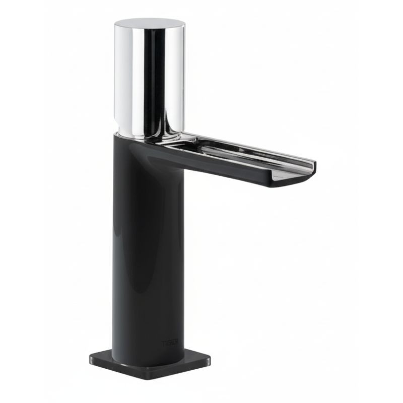 MONOMANDO DE LAVABO CASCADA LIBRE LOFT COLORS CROMO-NEGRO
