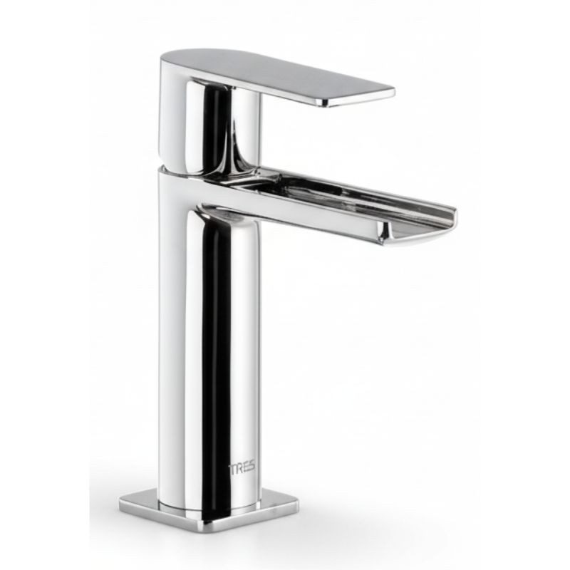MONOMANDO DE LAVABO CASCADA TRES LIBRE LOFT CROMO