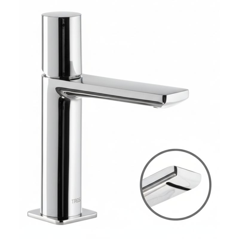 MONOMANDO DE LAVABO CASCADA VOLANTE LOFT CROMO BRILLO