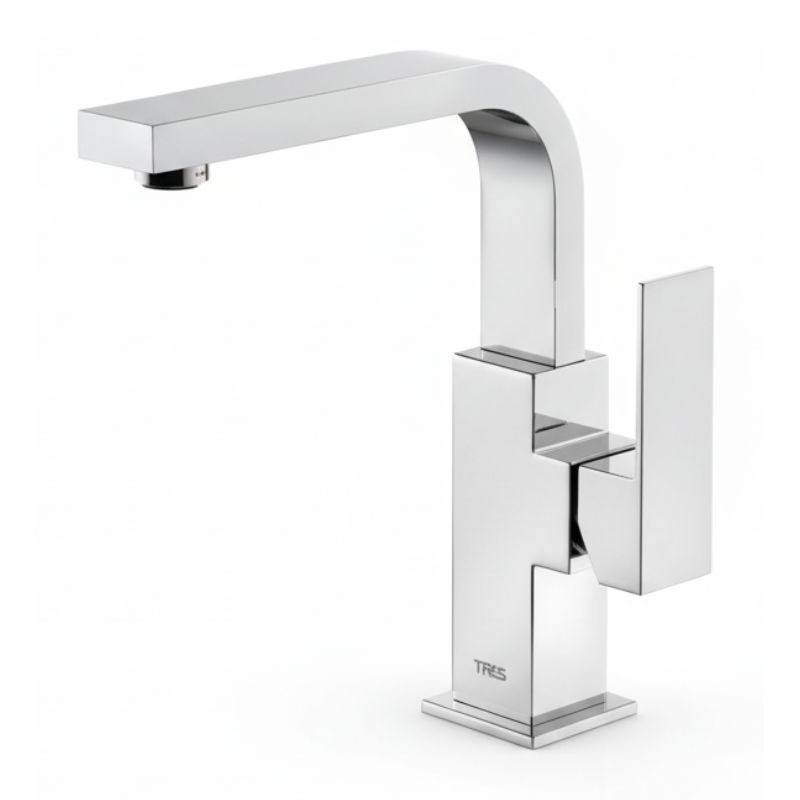 MONOMANDO DE LAVABO CUADRO CROMO