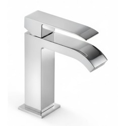 MONOMANDO DE LAVABO CASCADA TRES CUADRO CROMO BRILLO