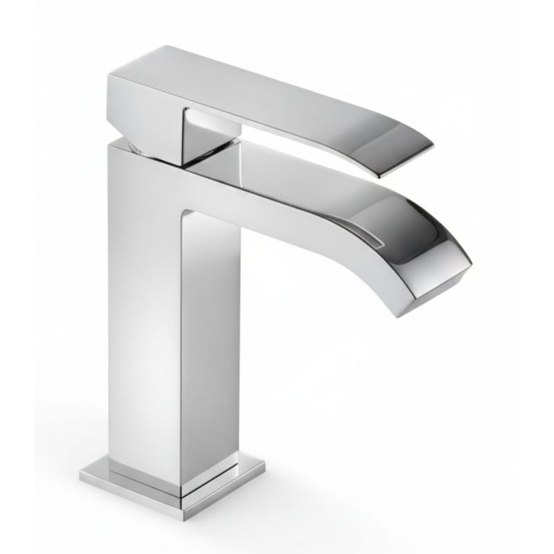 MONOMANDO DE LAVABO CASCADA TRES CUADRO CROMO BRILLO