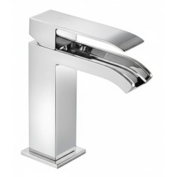 MONOMANDO DE LAVABO CASCADA LIBRE CUADRO CROMO BRILLO
