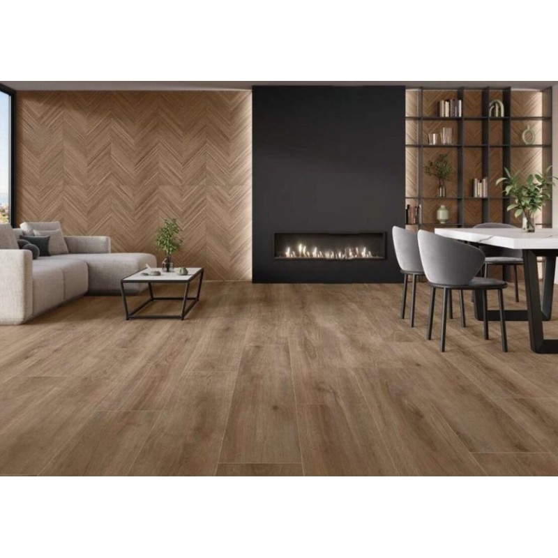 MERIDIANA MARQUETRY DARK MATE 60X120 RECTIFICADO