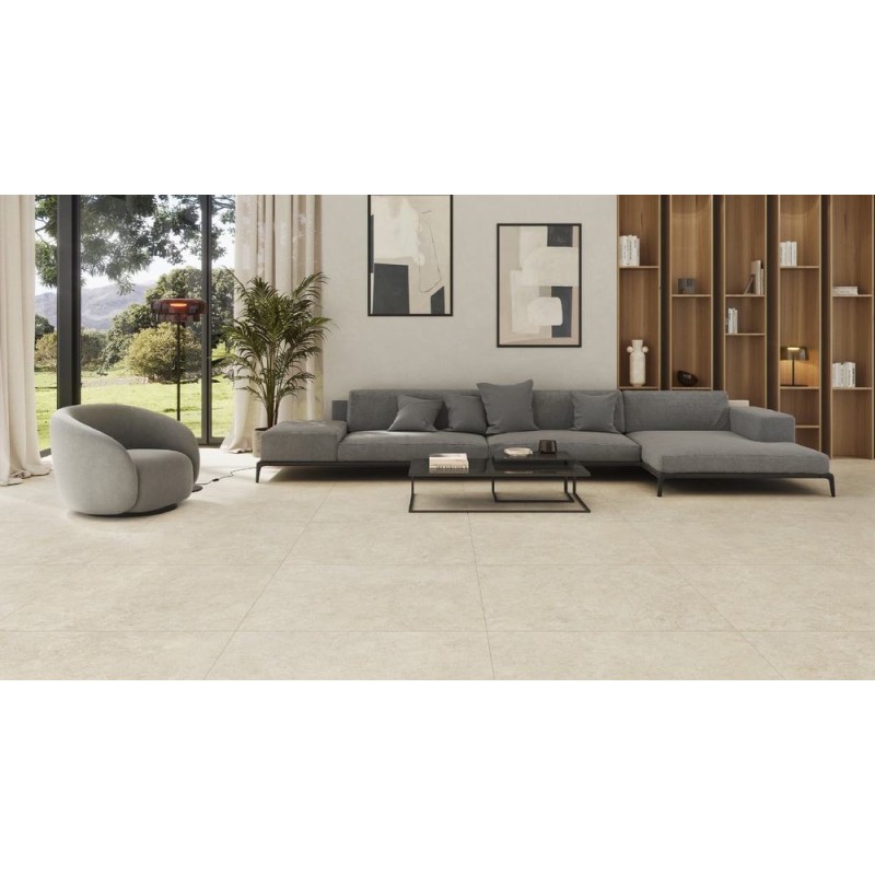 OREGON CREAM MATE 100X100 RECTIFICADO