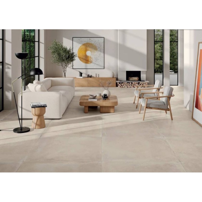 CLAYS BEIGE MATE 100X100 RECTIFICADO