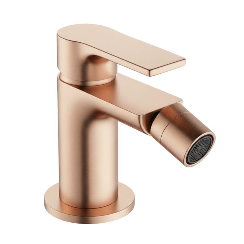 MONOMANDO DE BIDÉ TOKE ORO ROSA CEPILLADO