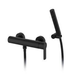 GRIFERÍA MONOMANDO DE DUCHA TOKE NEGRO CON EQUIPO