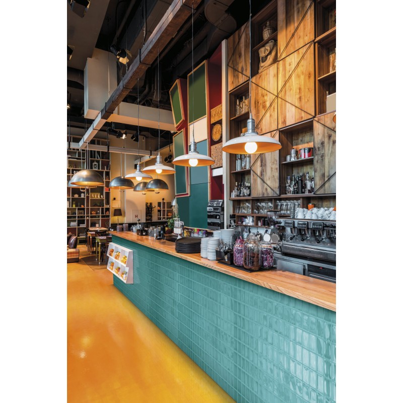 URBAN ATELIER TURQUESA BRILLO 14X14