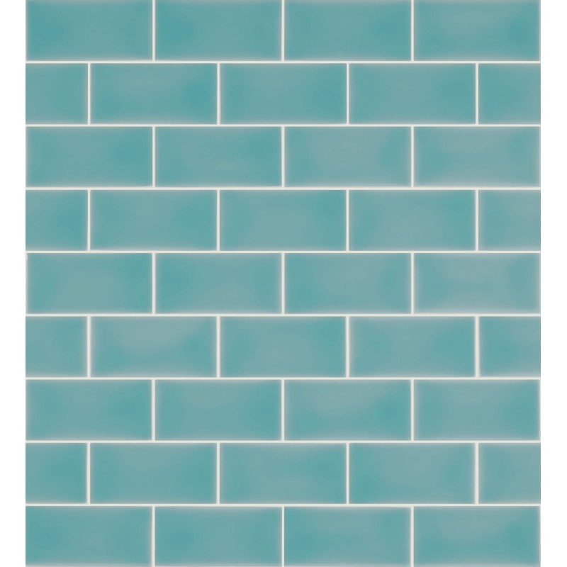 URBAN ATELIER TURQUESA BRILLO 7X14