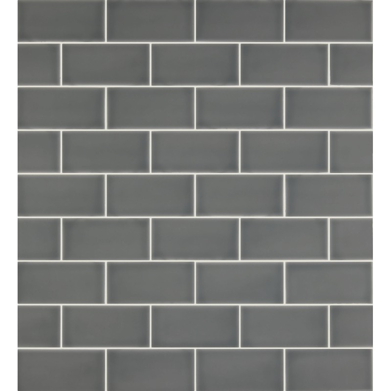 URBAN ATELIER CINZA ESCURO BRILLO 7X14