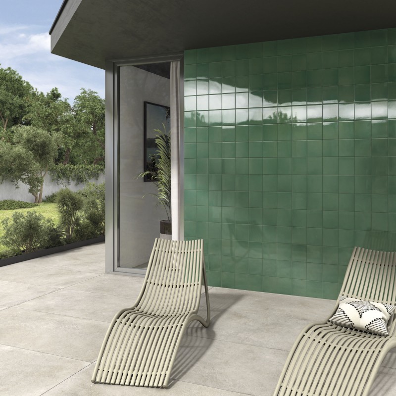 MYSTIC ESMERALD GREEN BRILLO 14X14