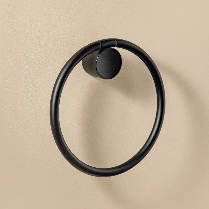 GEYSER TOALLERO ARO NEGRO MATE