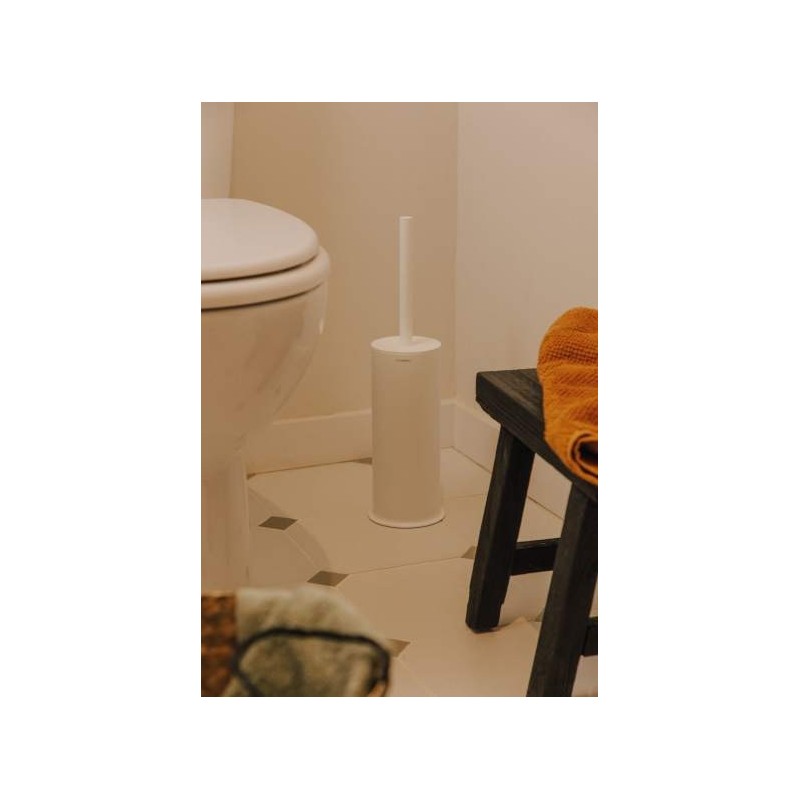 Escobillero pared Geyser blanco mate