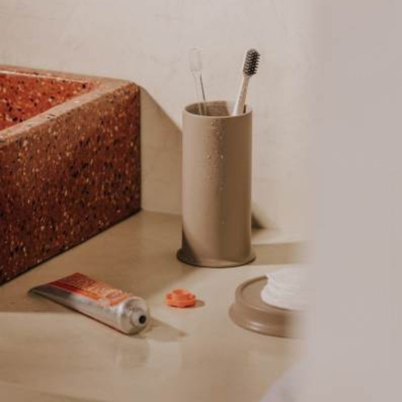 Portacepillos Geyser arena | Encimera