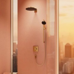 CONJUNTO DE DUCHA TERMOSTÁTICA EMPOTRADA PULSIFY BRONCE CEPILLADO