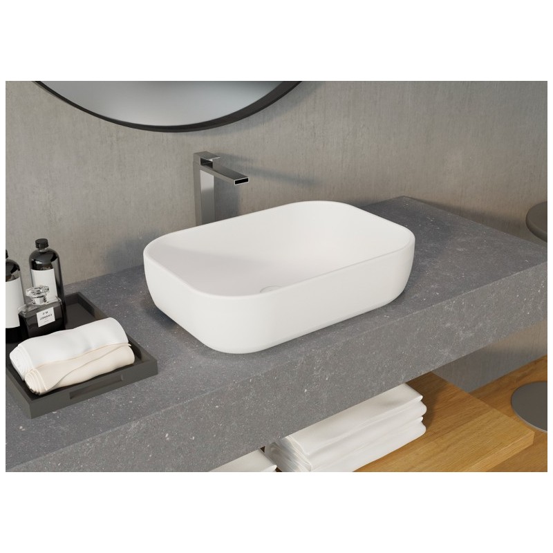 LAVABO HORUS BLANCO MATE 46X32,5X13,5