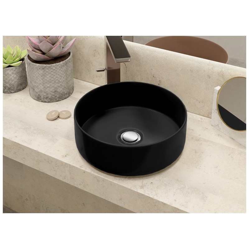 LAVABO OSIRIS NEGRO MATE 35,5X35,5X11,5