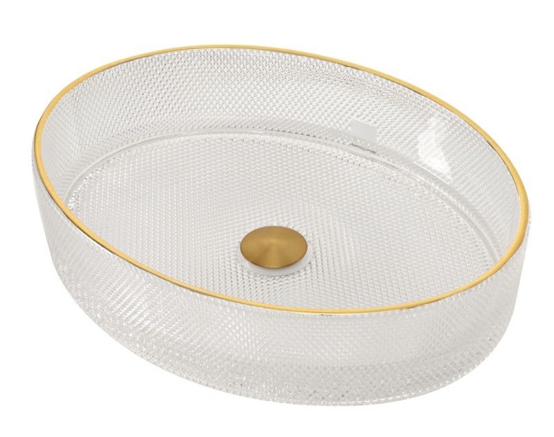 Lavabo de color transparente de Mosabit