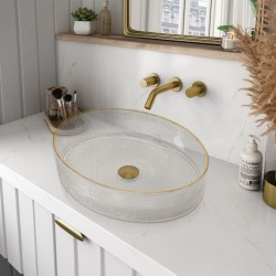 Lavabo de color transparente de Mosabit