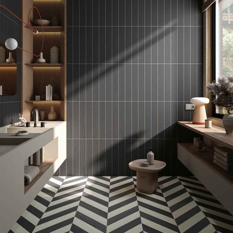 CHEVRON TIVEDEN-R BLANCO MATE 10X59,3 RECTIFICADO