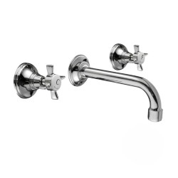 GRIFERÍA DE LAVABO EMPOTRADA CAÑO 21 CM 1880 CROMO