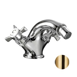 GRIFERÍA DE BIDE CAÑO FIJO 1880 LATON PULIDO