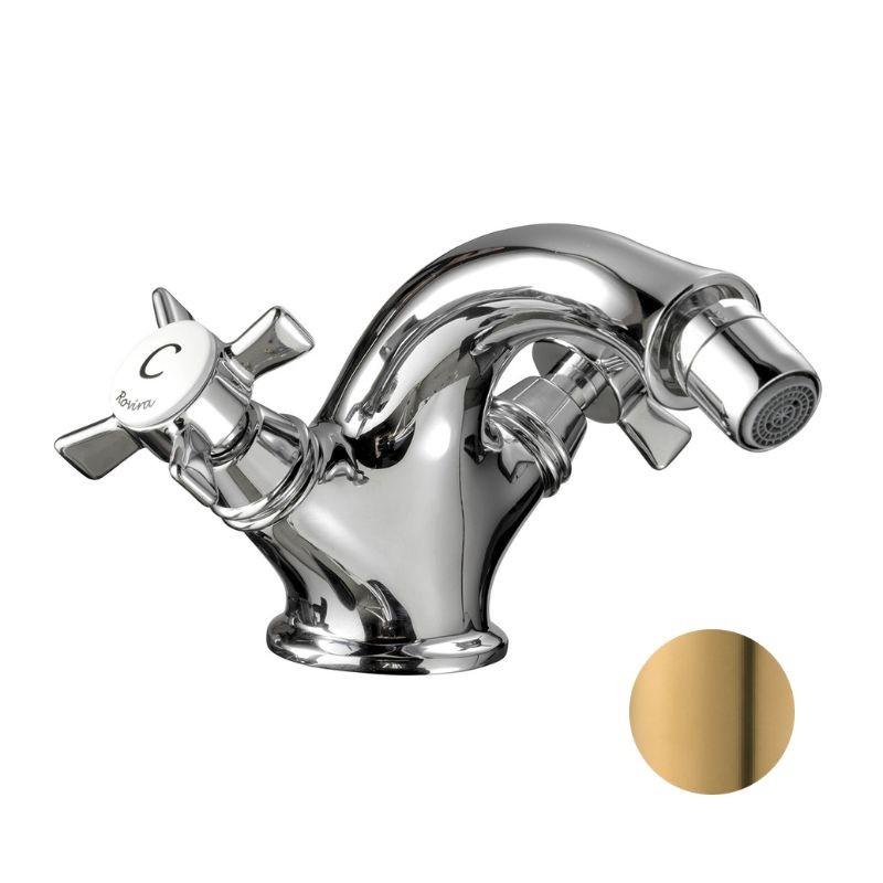 GRIFERÍA DE BIDE CAÑO FIJO 1880 ORO MATE PVD