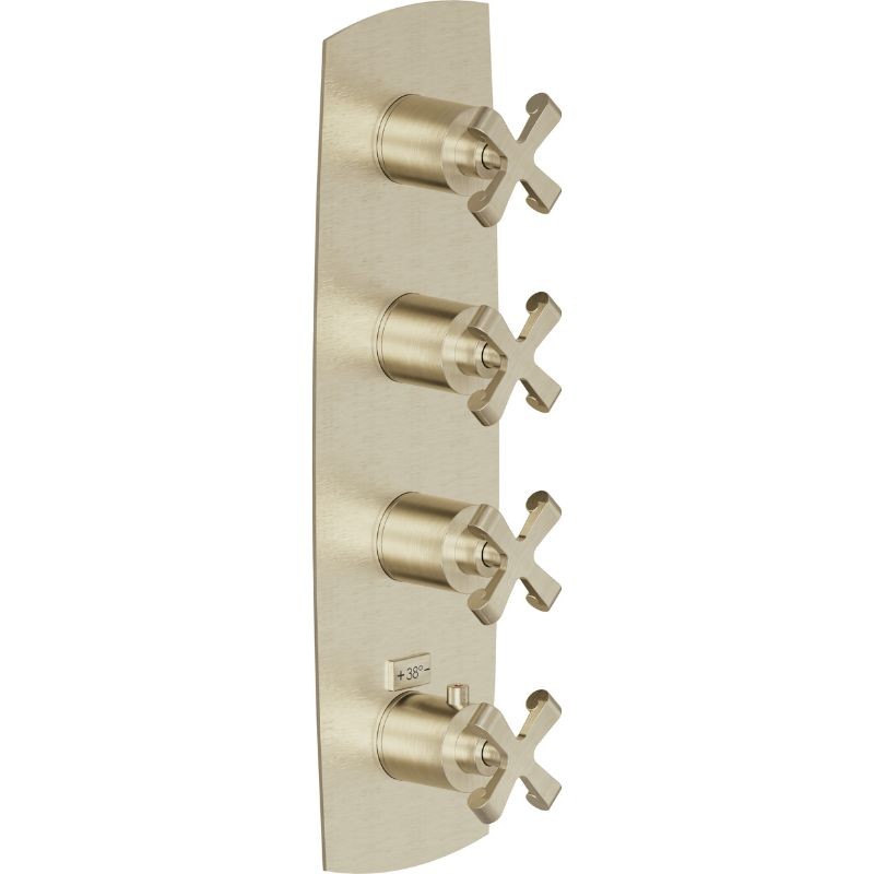 TERMOSTÁTICO EMPOTRADO 4 VÍAS CARLOS PRIMERO MIELE PVD