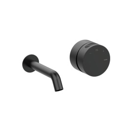 MONOMANDO DE LAVABO DE EMPOTRAR CAÑO 20CM INCOOL METAL BLACK PVD