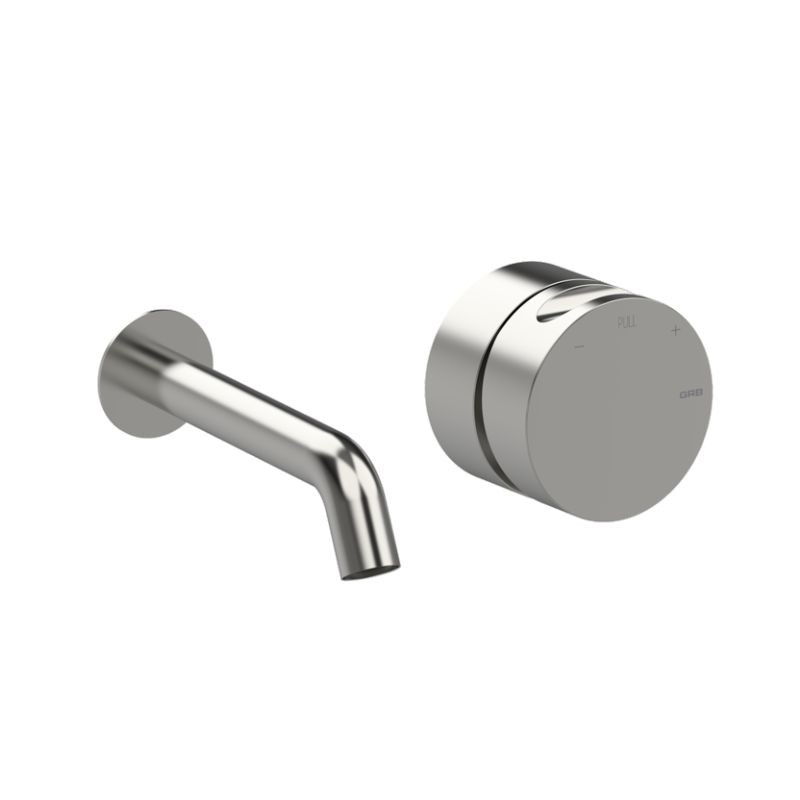 MONOMANDO DE LAVABO DE EMPOTRAR CAÑO 15CM INCOOL ACERO PVD