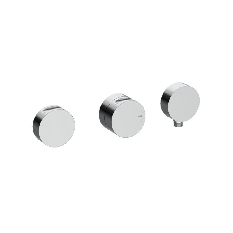 GRIFERÍA TERMOSTÁTICA DE DUCHA CON SOPORTE DE 3 SALIDAS INCOOL CROMO