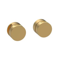 GRIFERÍA MONOMANDO DE DUCHA 2 SALIDAS CON SOPORTE INCOOL ORO CEPILLADO PVD