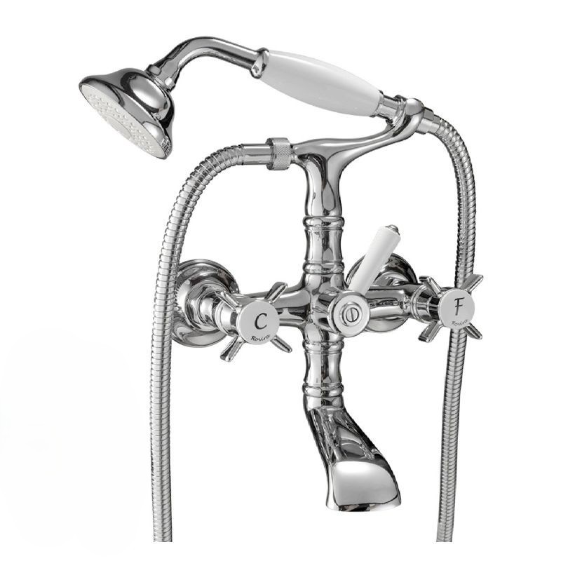 GRIFERÍA DE BAÑO CON EQUIPO BIMANDO 1880 CROMO