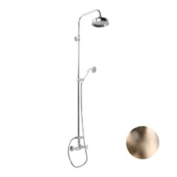 COLUMNA BIMANDO DE DUCHA 1880 BRONCE VIEJO