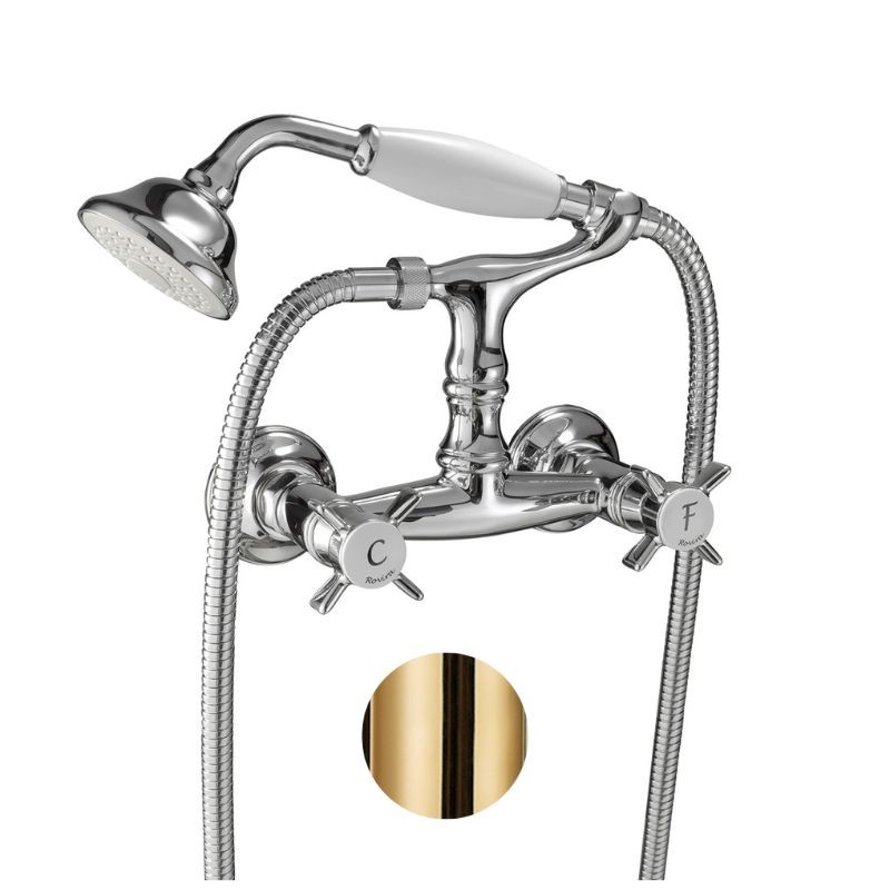 GRIFERÍA BIMANDO DE DUCHA 1880 LATÓN PULIDO