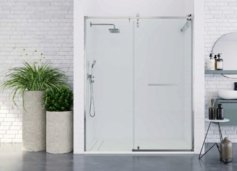 MAMPARA DE DUCHA SPACE ESTRELLA 120 INOX BRILLO TRANSPARENTE