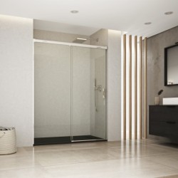 MAMPARA DE DUCHA OCÉANOS ÁRTICO 120 BLANCO MATE TRANSPARENTE