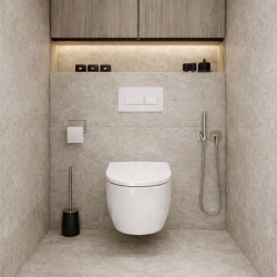 Inodoro suspendido Becrisa Magenta Blanco Brillo – Rimless y diseño moderno