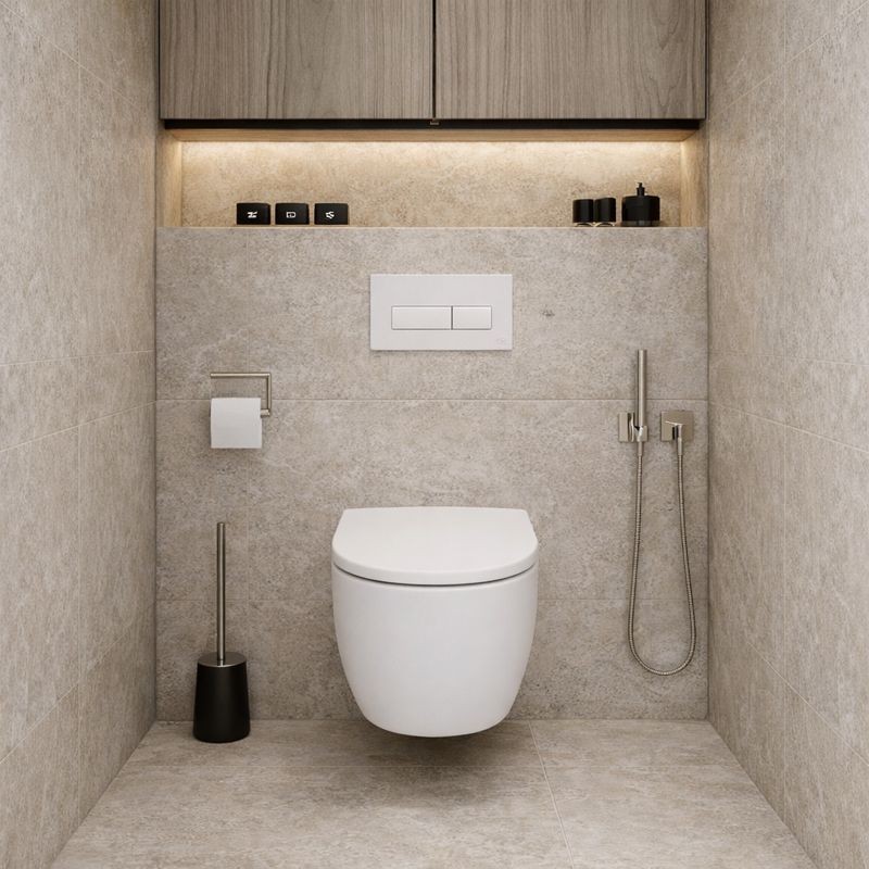 Inodoro suspendido Becrisa Magenta Blanco Mate – Elegancia y eficacia