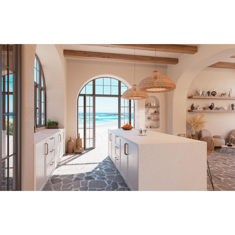 Abkstone Bianco Luna Fiammato 12mm