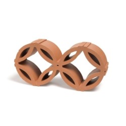 Celosía Olimpia 14X29X7 Terracot Rojo-15