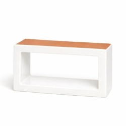 Celosia Rectangular 10X20X7 Blanco-23