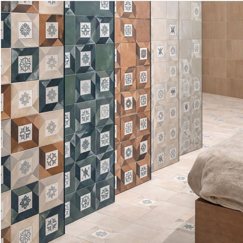 ELEGANCE DECORADO CREAM 20X20 ANTIDESLIZANTE