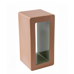 Lumina Brick 0 Olive 20,7x10x10 | Celosía cerámica Lumina