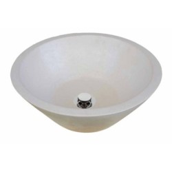 LAVABO TIMOR Ø40X15 BEIGE MATE