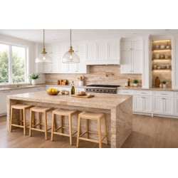 Encimera Travertino Transparente Pulido