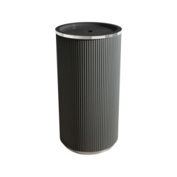 LAVABO PEDESTAL LINEAL 49X39 NEGRO SAT